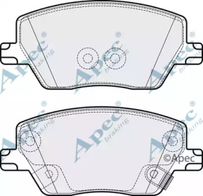 APEC BRAKING pad2138 -  Комплект тормозных колодок, дисковый тормоз